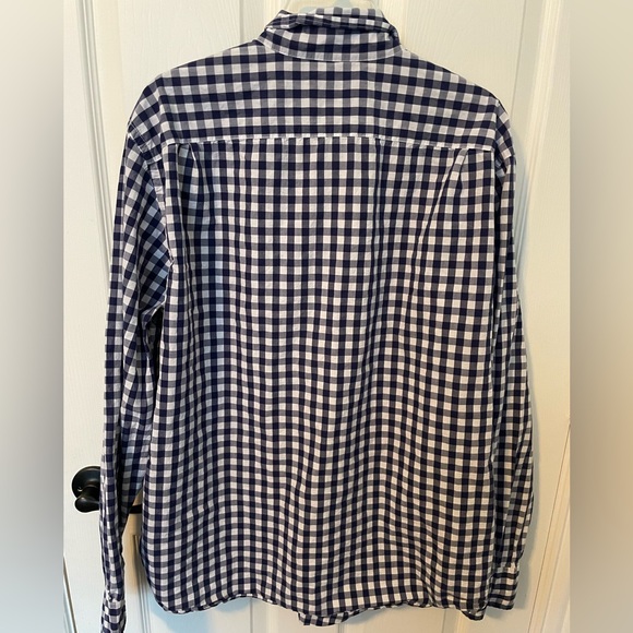 Blue Pronto Uomo checkered button down - Picture 2 of 2
